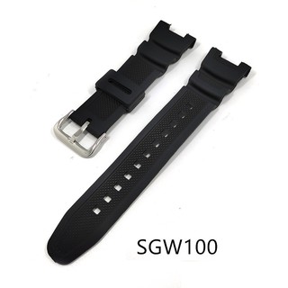 PU 錶帶適用於卡西歐 G-SHOCK sgw100 SGW-100 運動錶帶和表扣 SGW-100-1V SGW-10