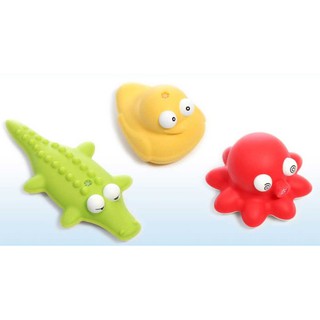 瘋狂寶寶** 韓國sillymann 100%鉑金矽膠洗澡玩具(小鴨、章魚、鱷魚)