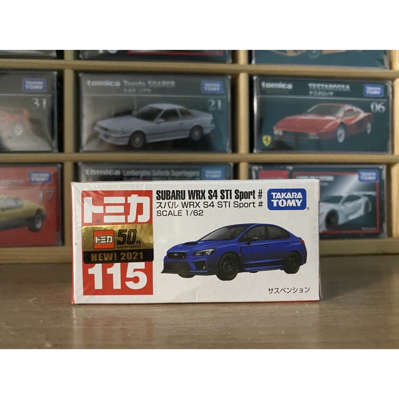 新車貼 Tomica 115 速霸陸 Subaru wrx s4 Sti sport 藍色