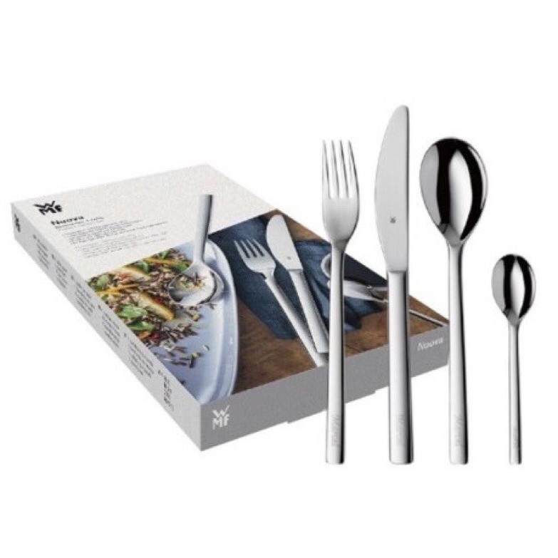 【現貨】德國WMF NUOVA 不鏽鋼餐具4件組( 含湯匙、 叉子、 餐刀 、點心匙 )