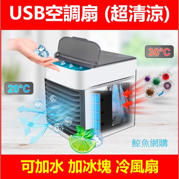 (現貨)方形USB迷你空調扇 可加水可冰塊 水冷空調扇 空調風扇 水冷扇 冷風機 電風扇 微型冷氣機