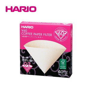 HARIO V60無漂白02濾紙40入 盒裝 VCF-02-40M