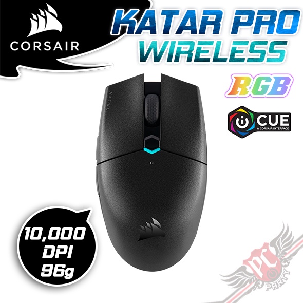 CORSAIR 海盜船 KATAR PRO Wireless 無線電競滑鼠  PCPARTY