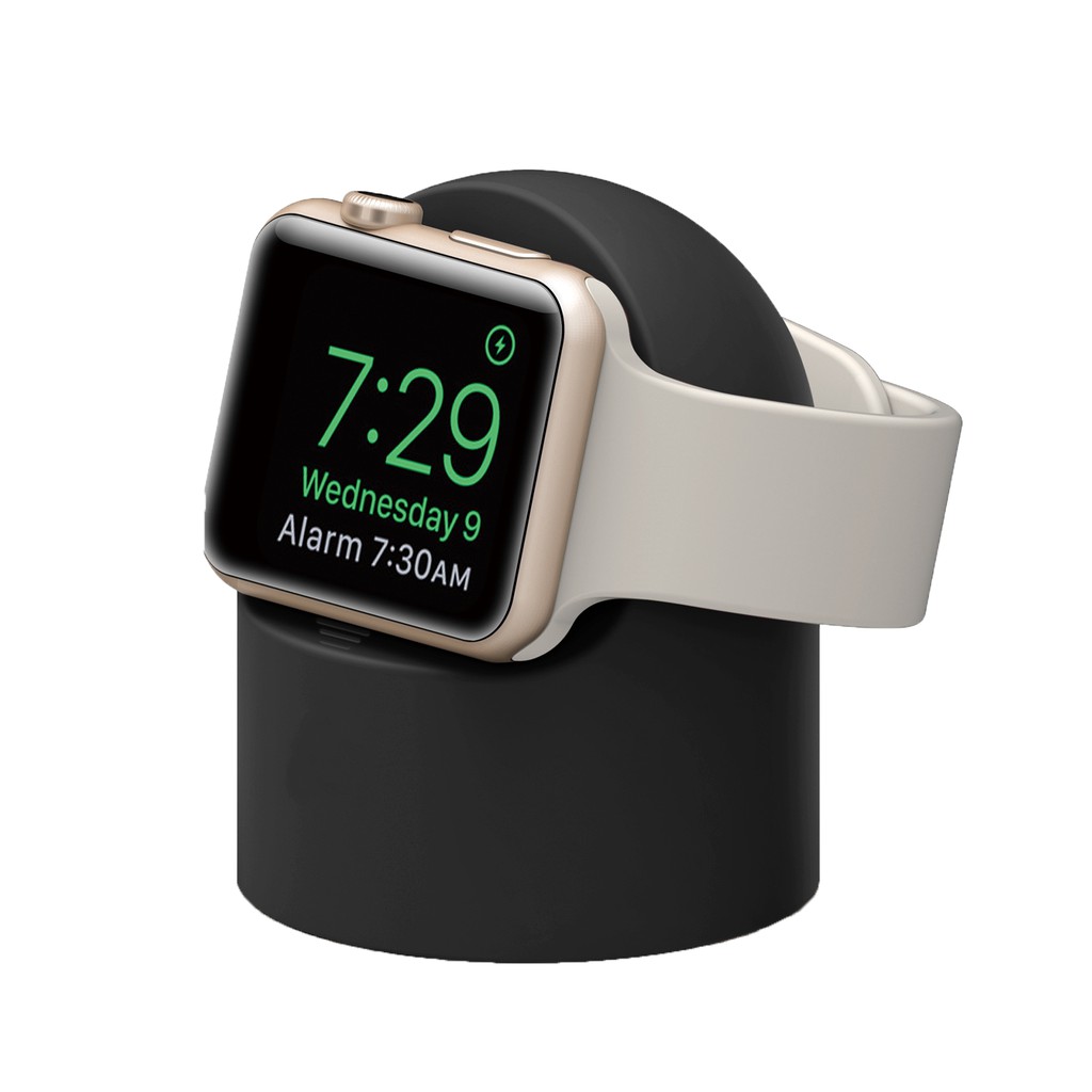 Apple Watch矽膠充電座 充電支架 iwatch通用底座 時鐘模式支架 全系列通用 手錶架