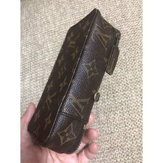 198 ❤️ 【凱莉呆】 LV 正品真品 絕版 老花 古董古著復古 硬殼珠寶盒飾品耳環項鍊手錶收納盒收納袋化妝包筆袋筆盒