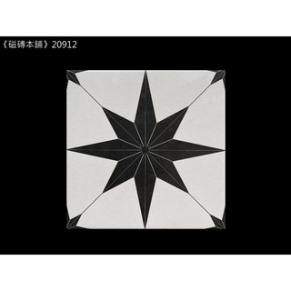 《磁磚本舖》數位噴墨 20912 20x20公分 黑色星辰 地壁可用 石英磚 臺灣製造
