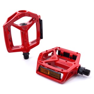 維格鋁合金大面積固定式止滑釘自行車登山車紅色腳踏板 Wellgo MG-3 Bicycle Pedal