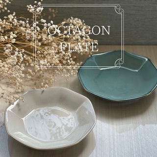 現貨 日本製 白色綠色 陶瓷盤子 盤子 盤 瓷盤 甜點盤 餐盤 碗盤 日式碗盤 碗盤器皿 富士通販