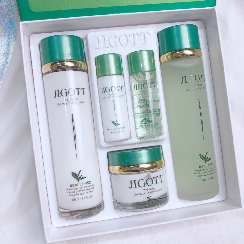 韓國 JIGOTT 綠茶保濕禮盒 五件組