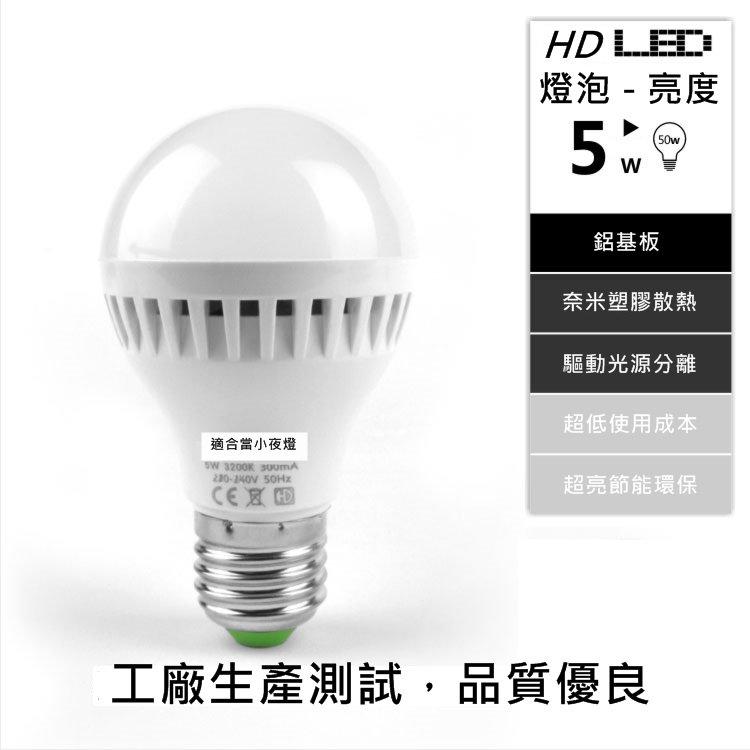 促銷 HD E27 5W LED燈泡 珍愛生命 廠價募集中 滿兩千免運