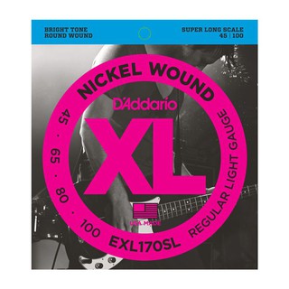 D'Addario EXL170SL (45-100) 加長 貝斯 Bass 4弦鎳弦套弦[唐尼樂器]