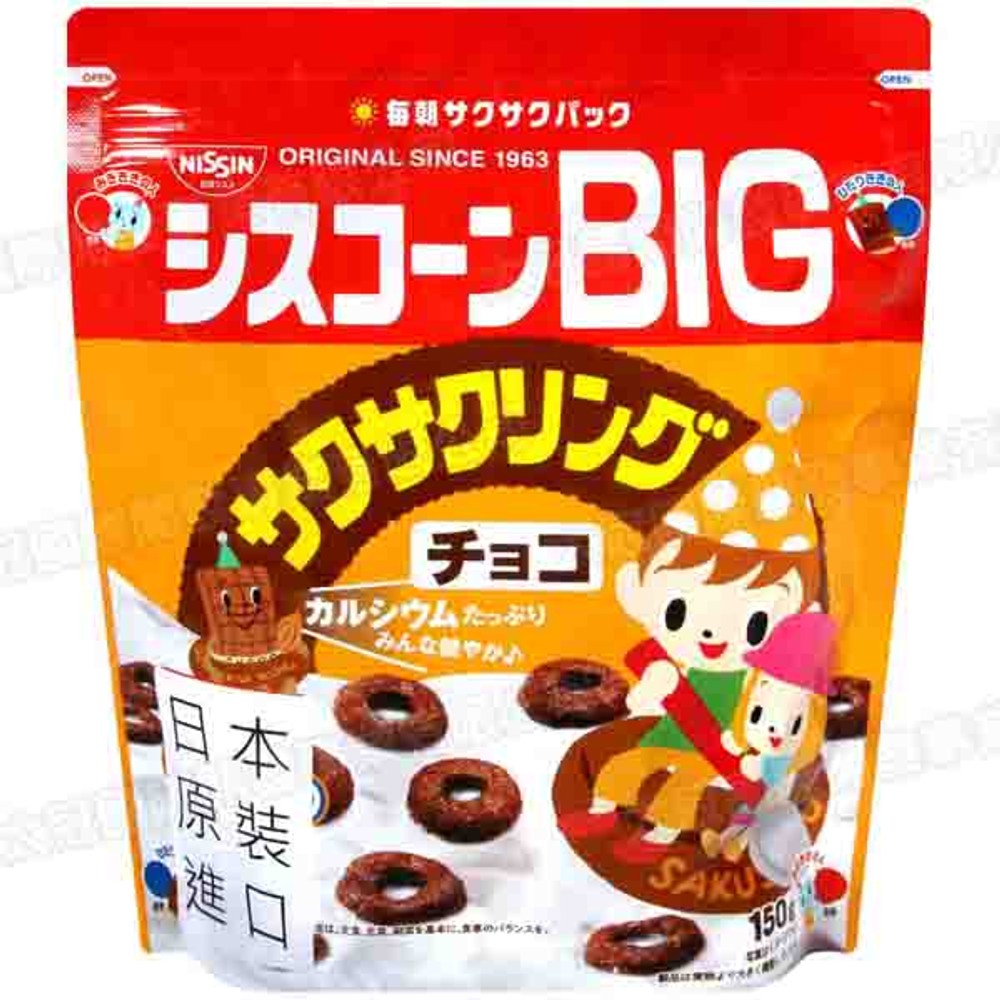 日本日清BIG巧克力早餐玉米片150g