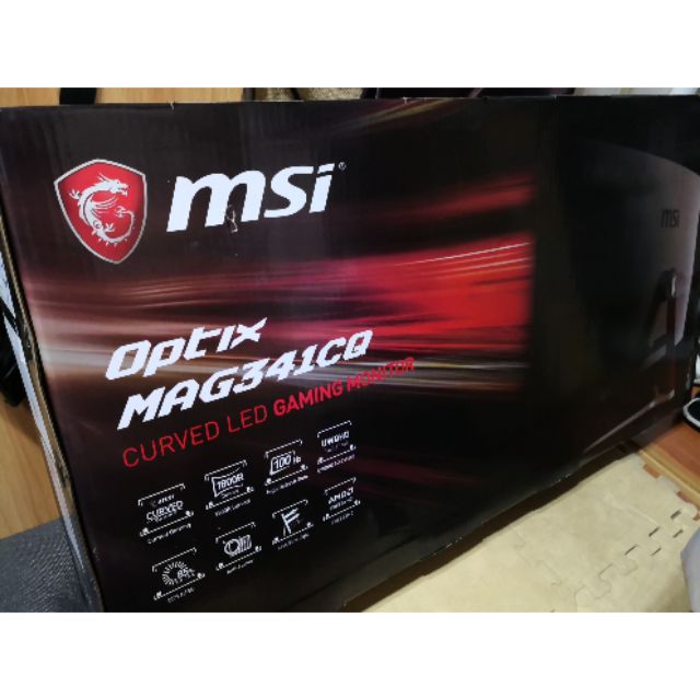全新 MSI MAG341CQ 34吋 2K 21:9 100hz Freesync 電競螢幕