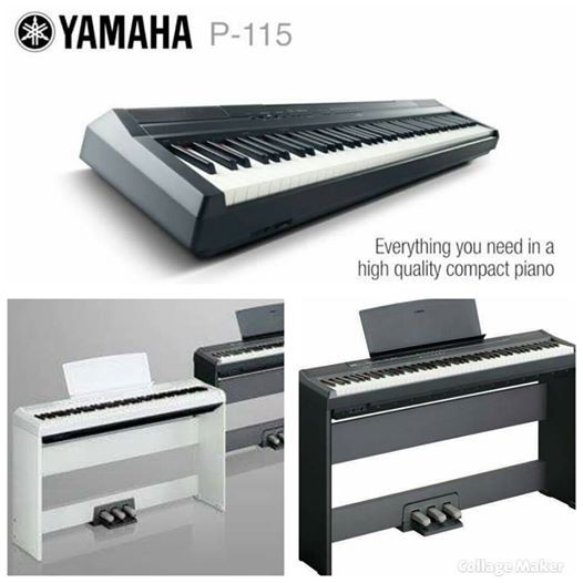 ✿全新YAMAHA P-115B電鋼琴 數位鋼琴88鍵黑色附:延音踏板 原廠琴椅