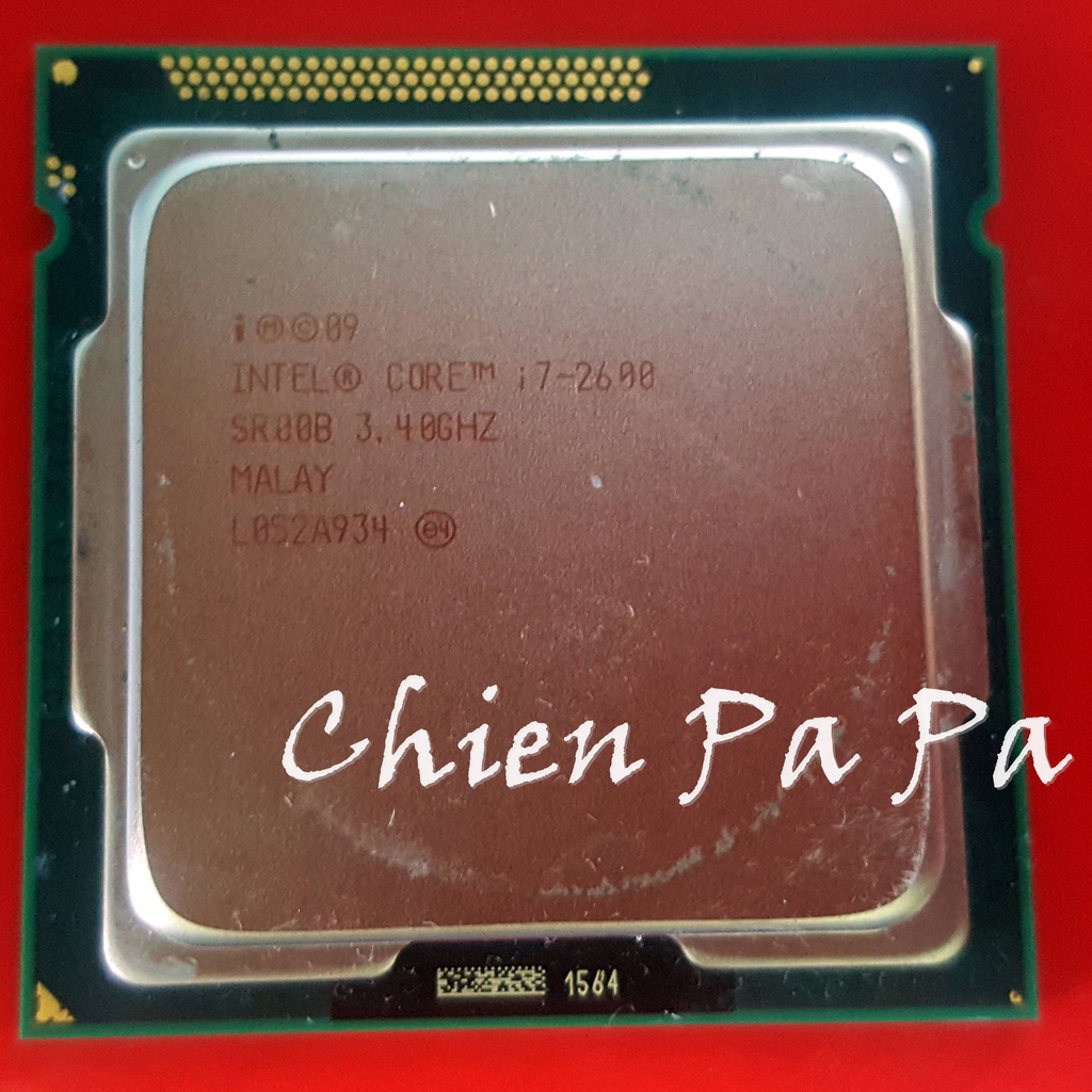 Chien【故障品】 英特爾 Intel Core I7-2600 處理器 1155 腳位 CPU 報廢 報帳 研究