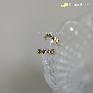 Butter Room 925純銀耳骨夾 星光 （金/銀）耳骨環 星星 純銀 無耳洞耳環 五角星 五芒星