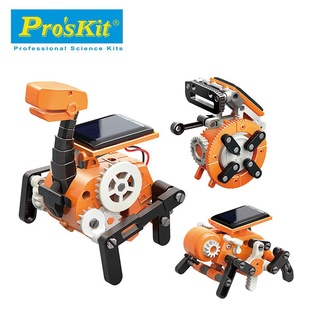 聚聚玩具【正版】寶工 ProsKit 科學玩具 淘氣小8 八變太陽能機器人GE-619