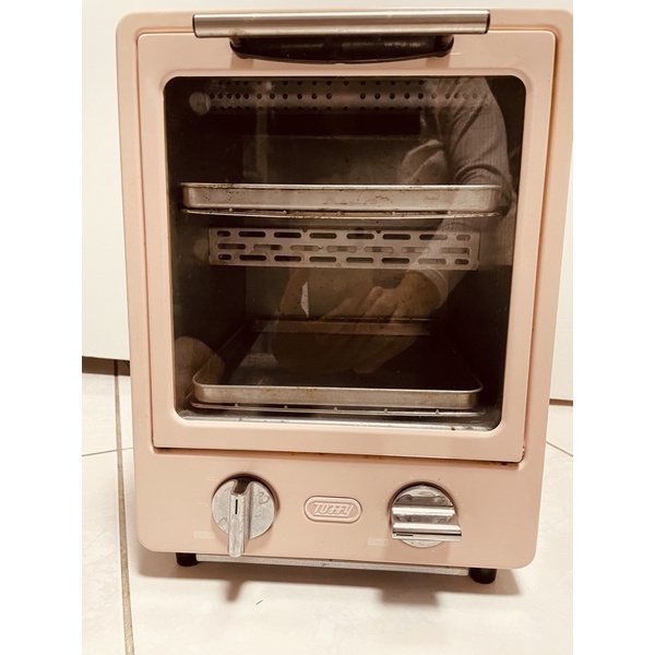 二手 日本TOFFY經典馬卡龍粉紅K-TS1電烤箱