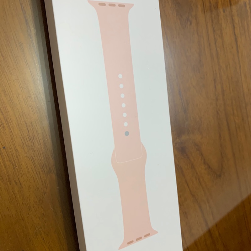 Apple Watch 5代｜原廠運動型錶帶｜40mm｜粉沙色