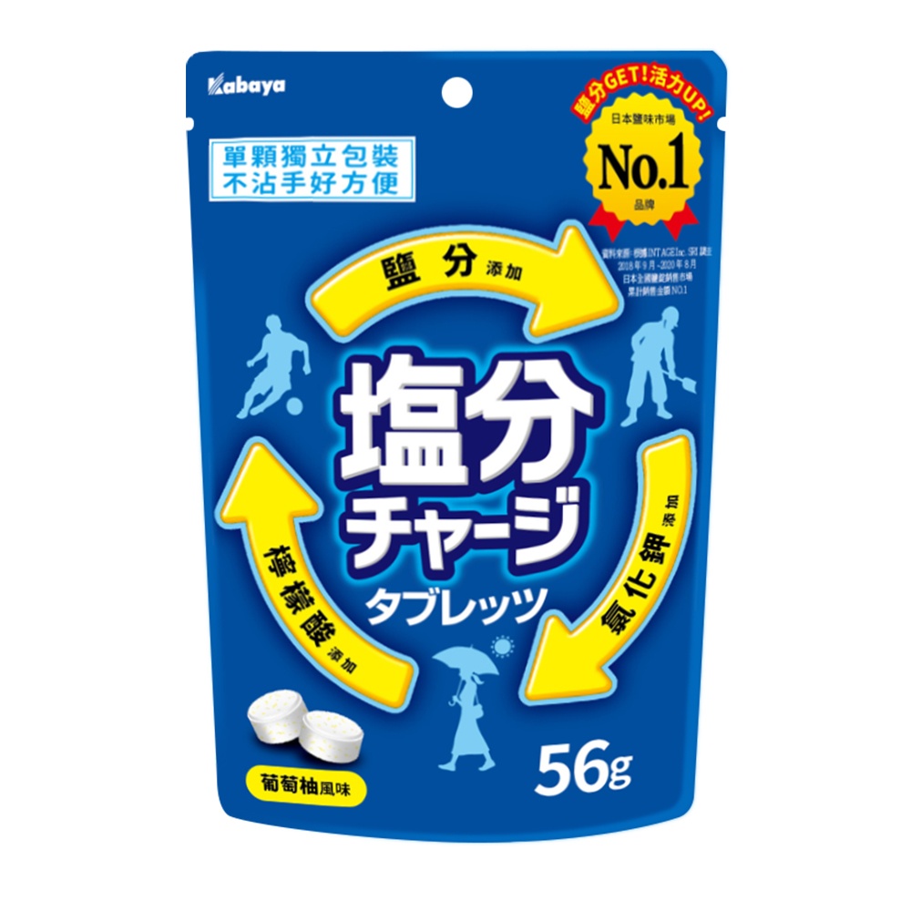 Kabaya 卡巴 塩分糖 鹽錠56g/81g