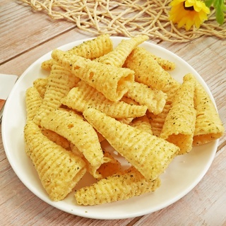 【食尚三味】金玉米-海苔金牛角 300g/600g 三角餅 金牛角 金喇叭 玉黍叔 原味金玉米 (古早味)
