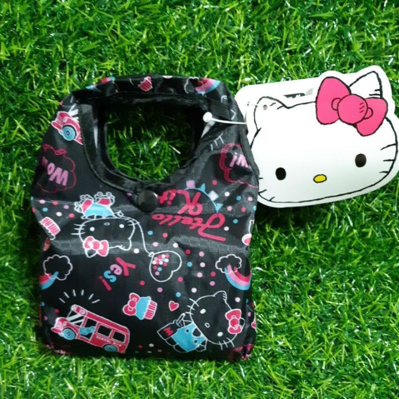 🎀日本正版 三麗鷗 Hello Kitty 購物袋 凱蒂貓 環保購物袋 折疊購物袋 收納購物袋 手提袋 旅行袋 kt