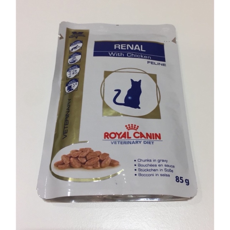 法國 皇家 Royal Canin  貓腎臟病配方 腎臟濕糧-雞肉 貓鮮包 85g