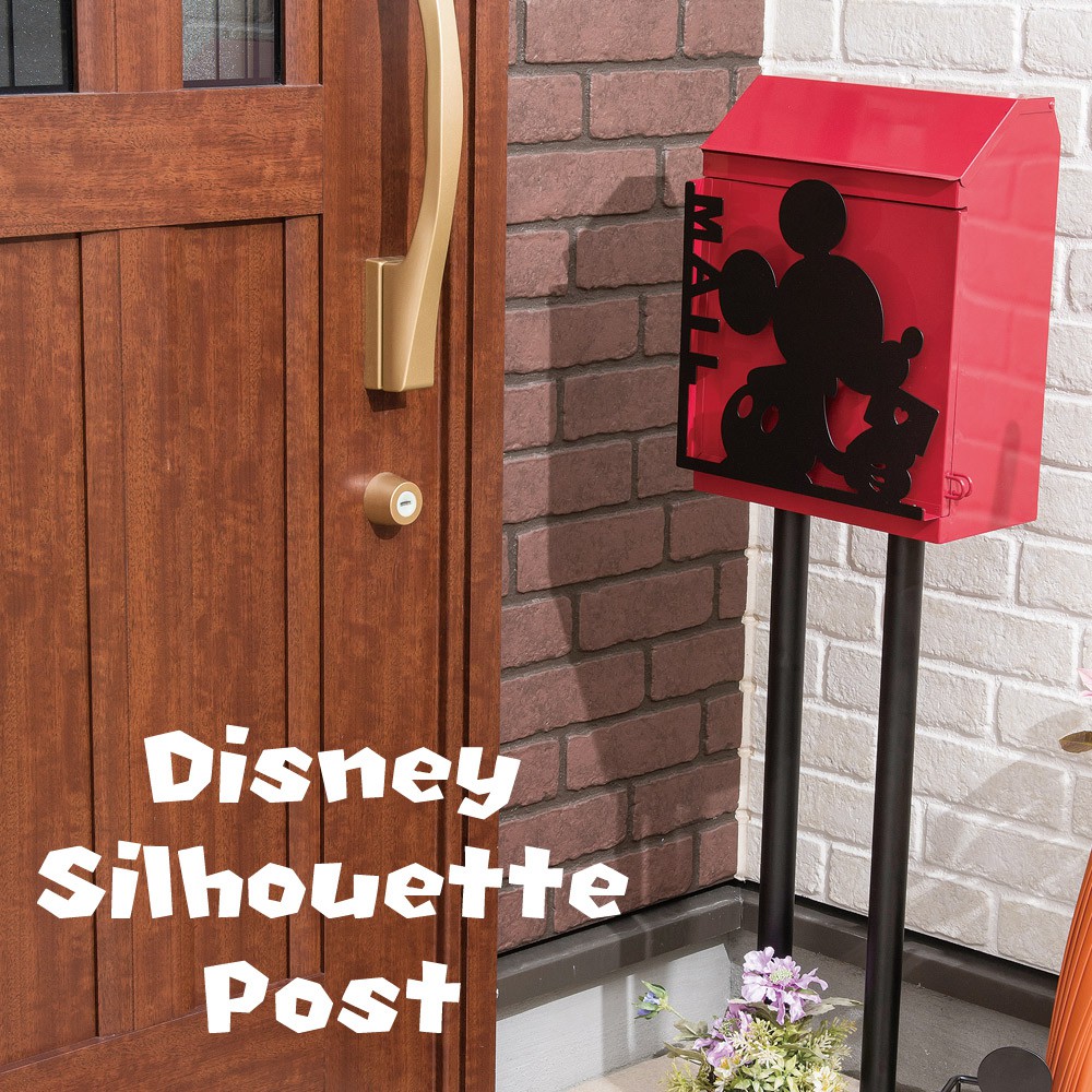 日本代購  超有質感 Disney剪影造型信箱 米奇信箱 唐老鴨信箱 維尼信箱 共3款 (附鎖頭)