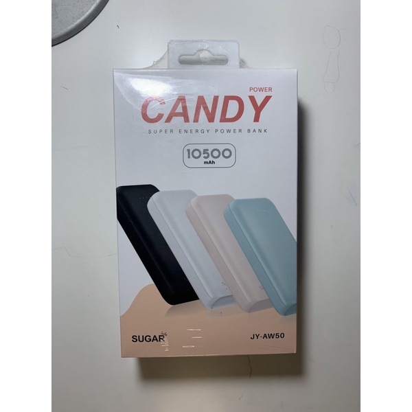 台灣糖果 CANDY雙輸出行動電源(10500mAh) JY-AW50 輕薄美型 行動電源 (藍綠色)