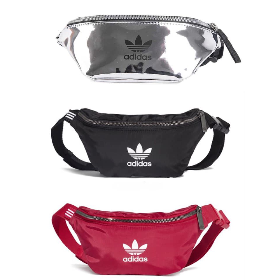 【SPORT STYLE】ADIDAS 霹靂包 腰包 側背包 小包 尼龍 黑ED5875 紅ED5876 銀FJ2603