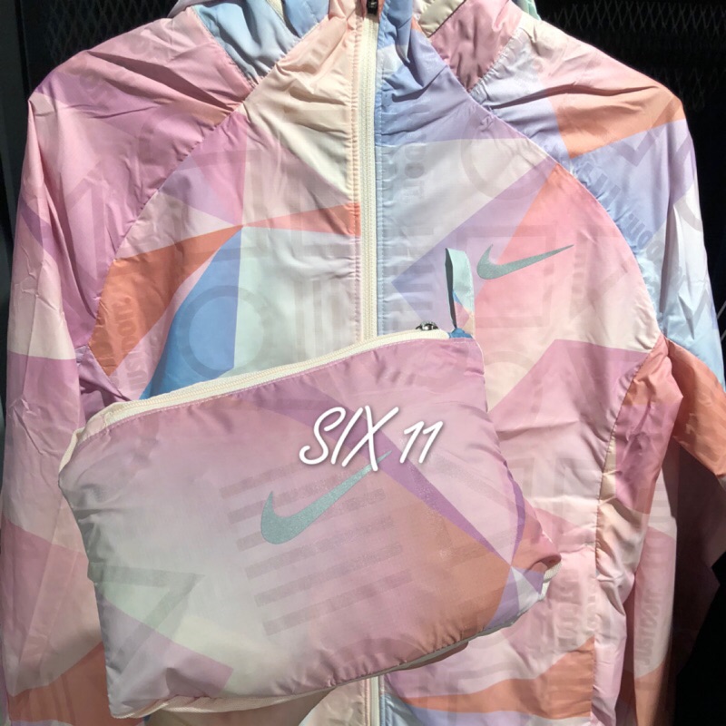 @SIX@NIKE AS W SHLD HD JACKET 防風 連帽外套 風衣 可收納 粉藍 929120-838