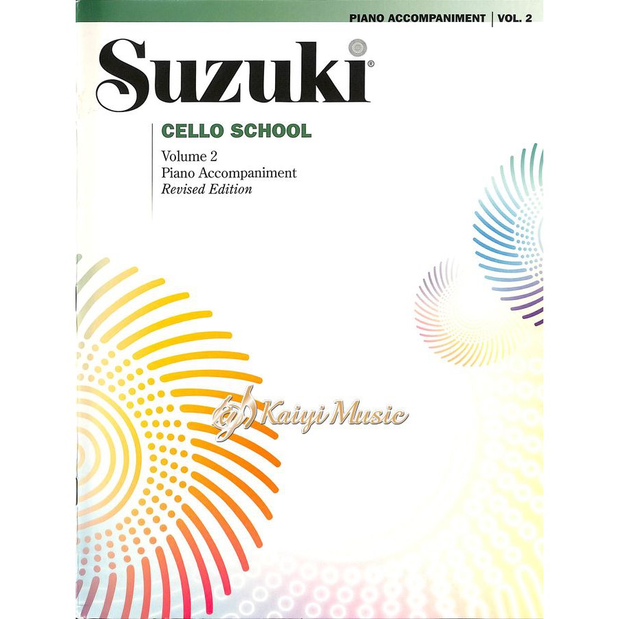 【凱翊︱AF】鈴木大提琴教本第2冊鋼琴伴奏譜 Suzuki Cello School Vol.2 Piano Acc.