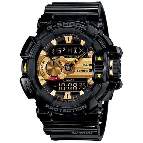 【CASIO】G-SHOCK 音樂藍芽潮流錶(GBA-400-1A9)正版宏崑公司貨