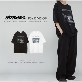 [HORMES] Joy Division 歡樂分隊 短踢 韓國 男女新款 快樂 電子龐克 休閒 印花