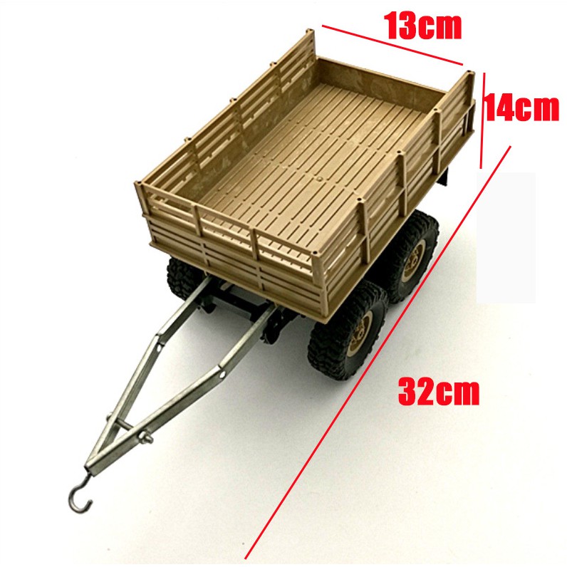 沙漠風暴-軍卡拖車 尾車-1/16 像真 遙控軍卡 6x6 六驅 (四驅4x4 恆龍 參考) 仿真攀爬越野