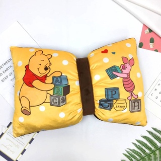 臺灣正版授權 蝴蝶結靠枕-小熊維尼 WINNIE THE POOF 迪士尼 DISNEY