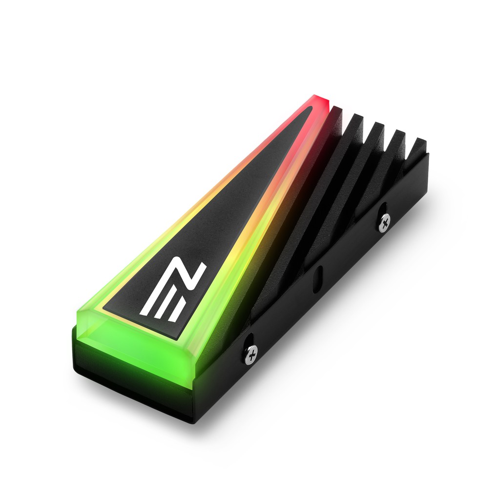 EZDIY-FAB NVME M.2鋁製散熱器 5V 3pin ARGB SSD散熱器，雙面散熱器，高性能SSD散熱器