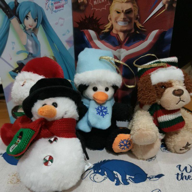 OK99免運 好市多Costco 聖誕娃娃裝飾 雪人 企鵝 聖誕老公公 小狗 聖誕節吊飾