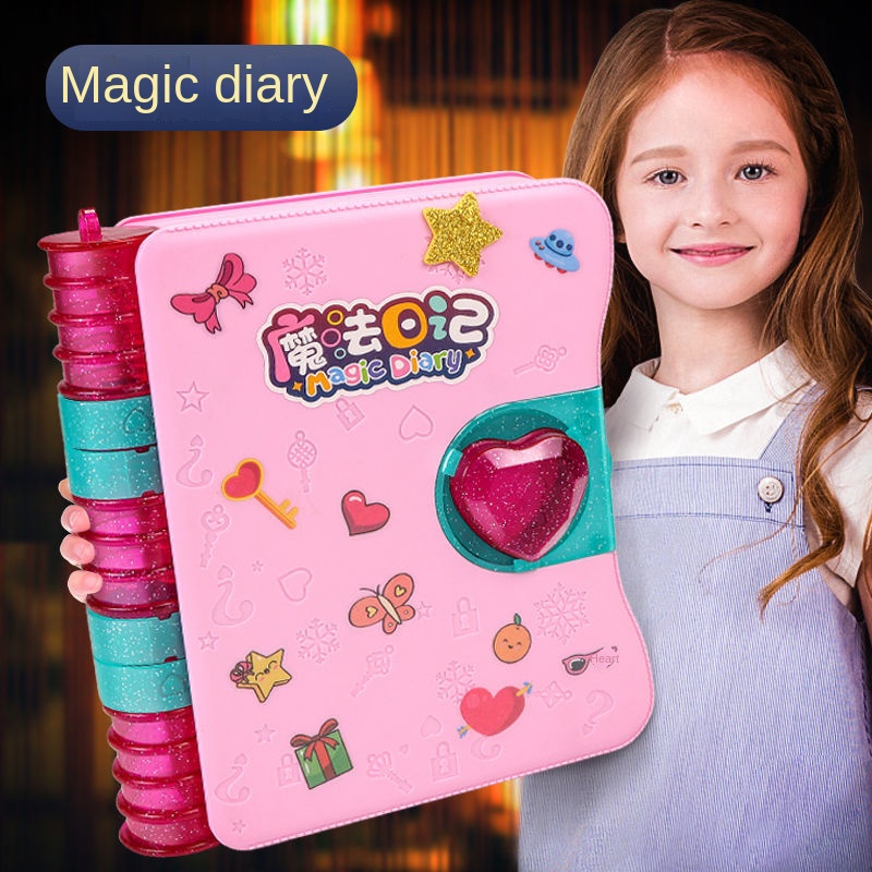 兒童魔法書女孩玩具 5 驚喜開幕音樂寶盒 6 歲以上女孩生日禮物 7-10 歲