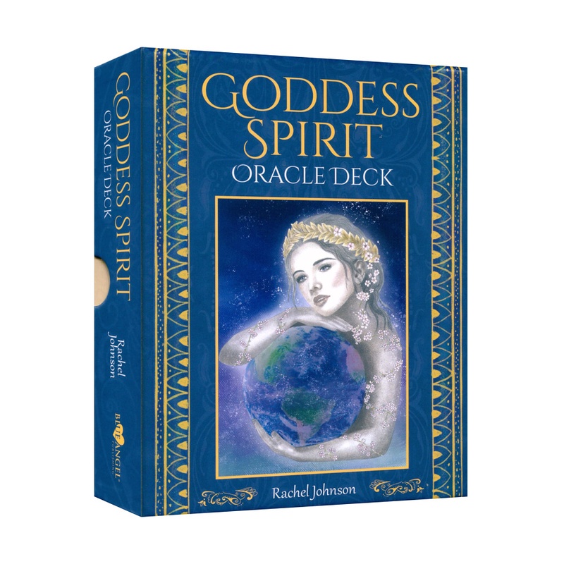 女神靈導指引卡（無邊框）,贈中文翻譯｜Goddess Spirit Oracle Deck,硬殼包裝【左西購物網】