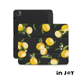 INJOY｜iPad 12.9/Air5/iPad 9/mini 7 系列 微甜檸檬 附筆槽平板保護套