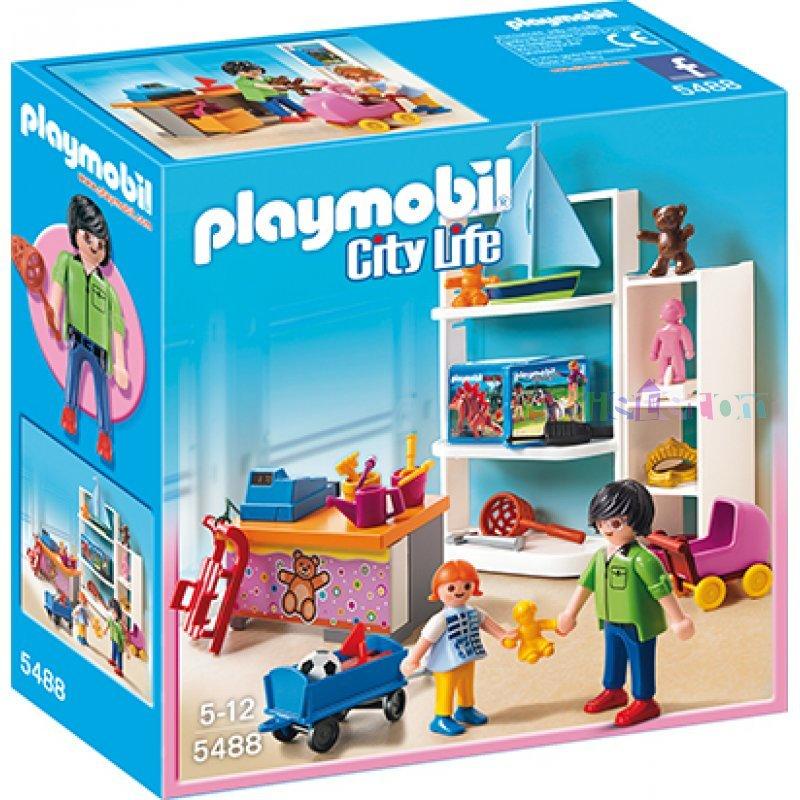 摩比 Playmobil 5488 絕版 販賣部 拖車 嬰兒車