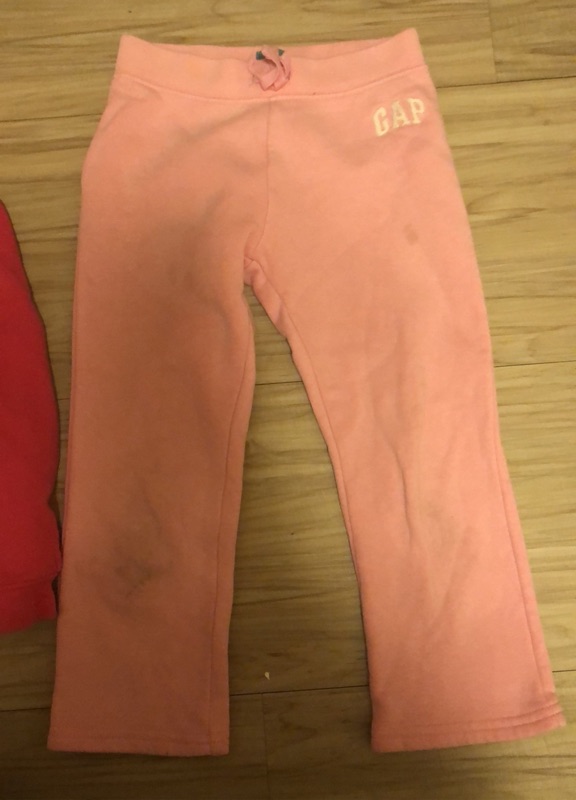 Gap 粉橘色外套 粉紅色長褲 4歲