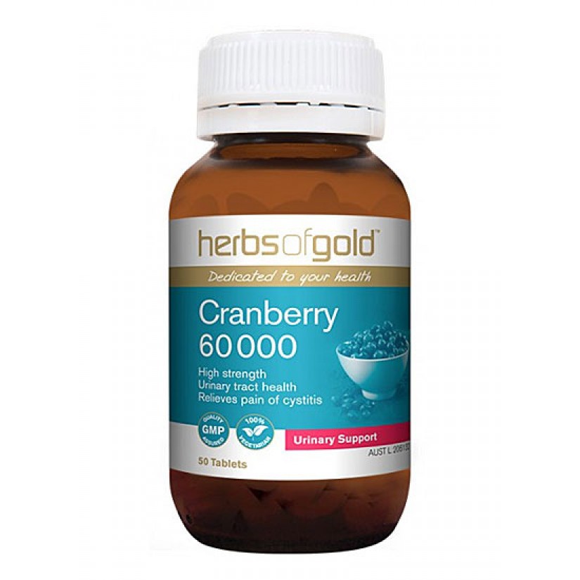 【已預訂】Herbs of Gold Cranberry 60000高單位蔓越莓錠 50顆 全新