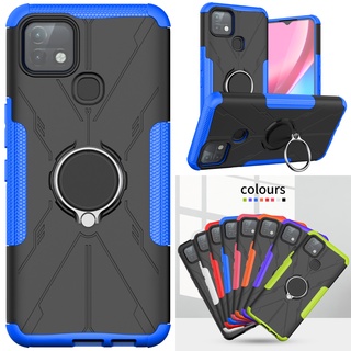 Infinix Hot 10i Hybrid 重型混合防震裝甲箱,帶環形支架支架蓋