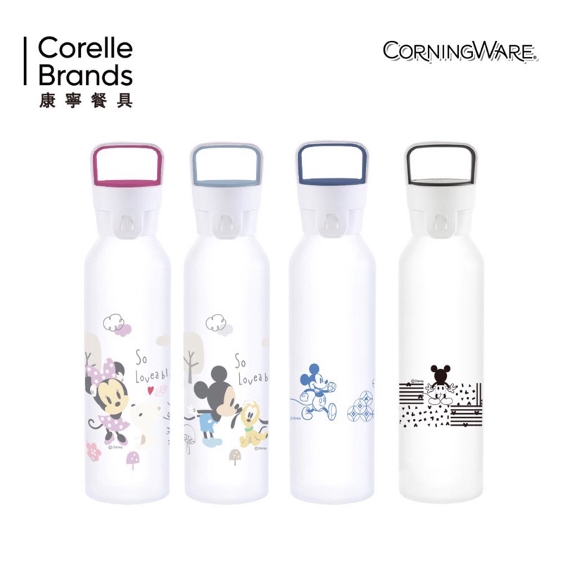 【太陽可以吃】CorelleBrands 康寧餐具 米妮防爆玻璃提把隨行X杯550ml