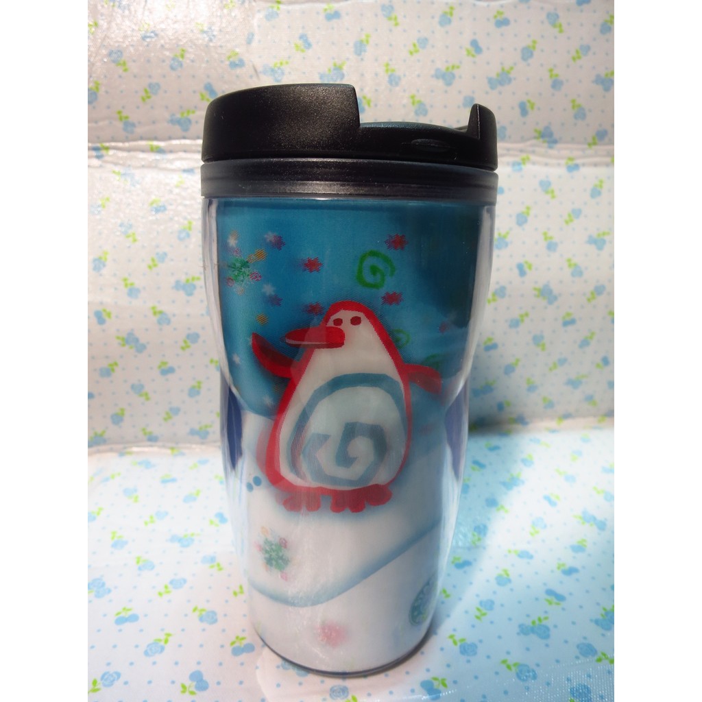 Starbucks 星巴克 2004年8oz舊logo 3D企鵝隨行杯！全新，限量！