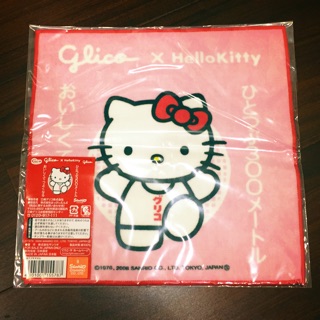 固力果kitty glicoHelloKitty kitty手帕 kitty毛巾 kitty方巾 kitty小方巾