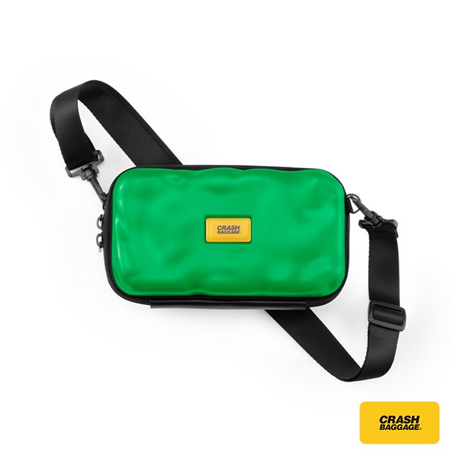 【義大利Crash Baggage】Mini Icon隨身包 亮彩綠色 斜背包 義大利設計 時尚指標