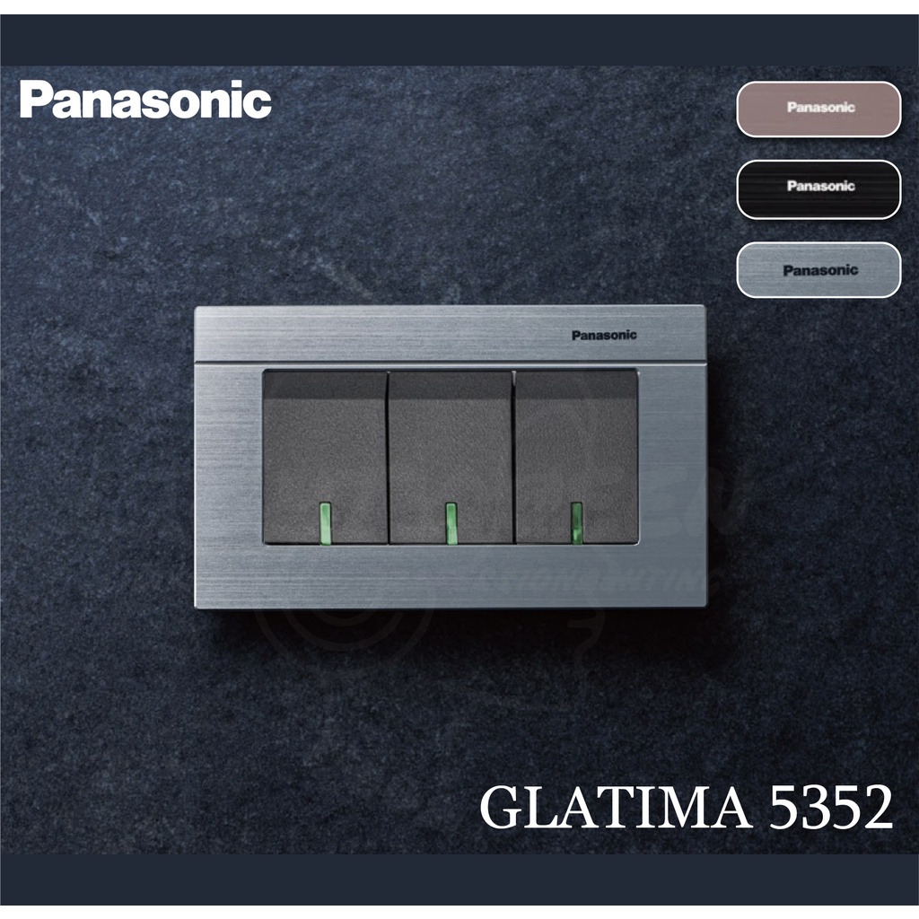🌟LS🌟附發票 Panasonic 國際牌 GLATIMA系列 螢光開關 3開關 WTGF5352H
